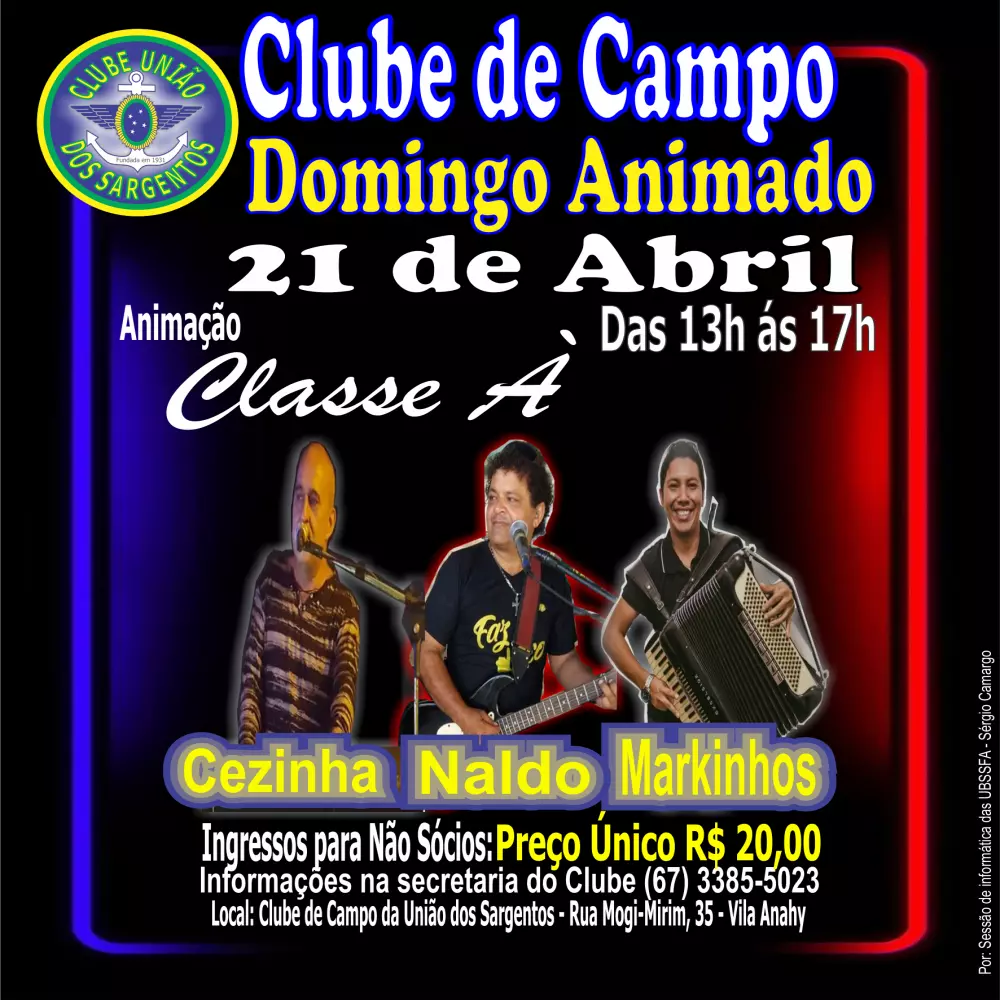 Domingo Animado no Clube de Campo 21/04/2024